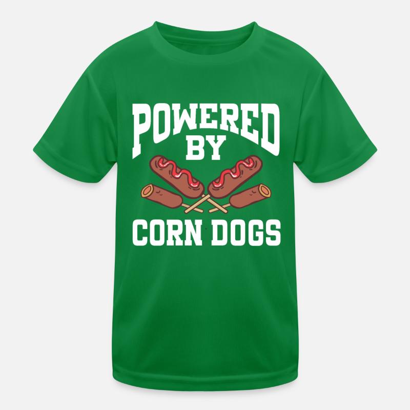 Propulsé par Corn Dogs T-shirt sport Enfant