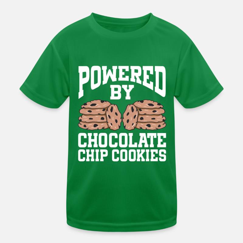 Propulsé par des biscuits aux pépites de chocolat T-shirt sport Enfant