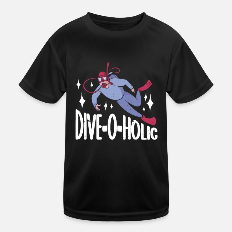 Scuba Diving Diver Kinder Funktions-T-Shirt
