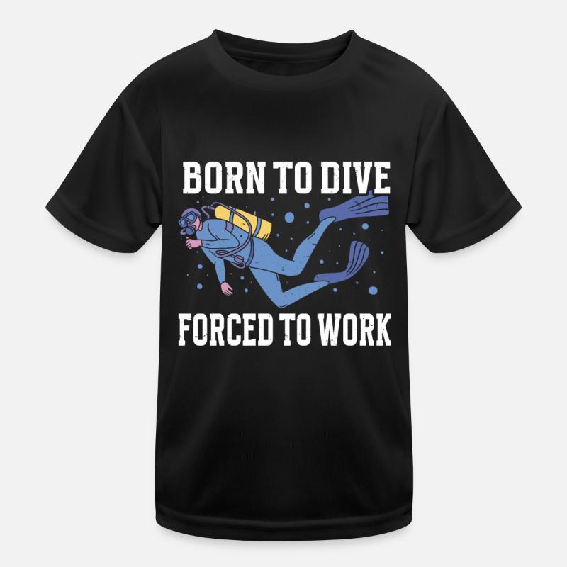 Scuba Diving Diver Kinder Funktions-T-Shirt
