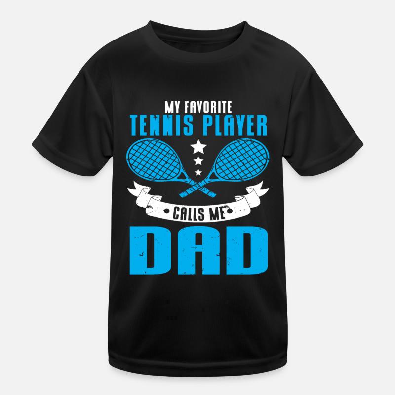 Tennis Player Kinder Funktions-T-Shirt