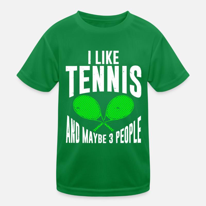 Tennis Player Kinder Funktions-T-Shirt