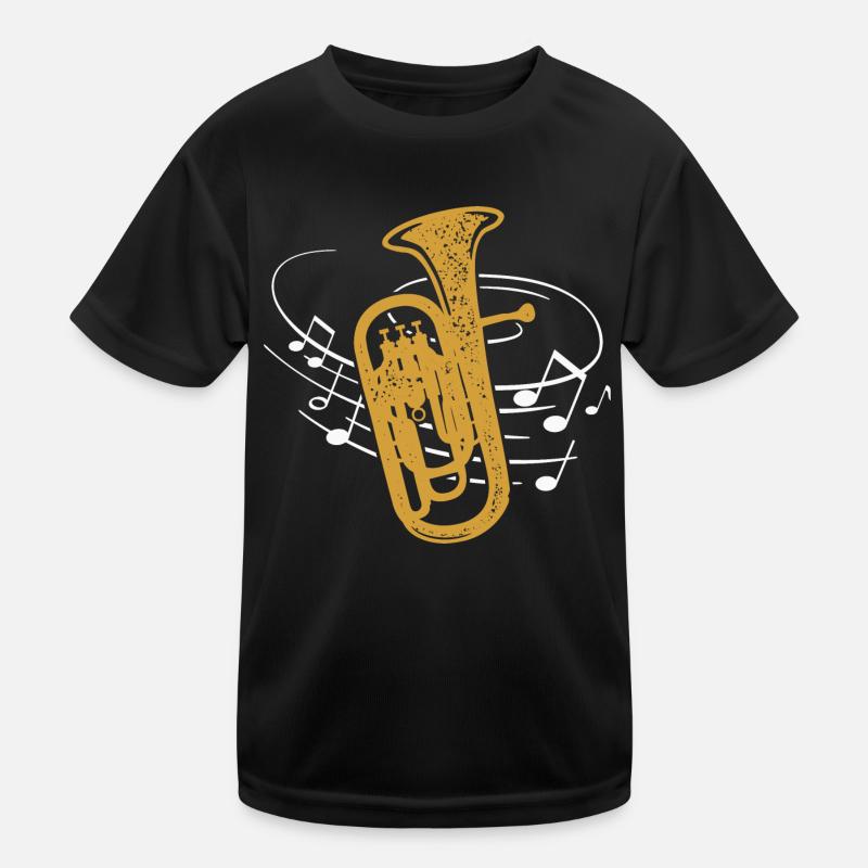Euphonium Noten Euphonist Blasmusik Musiker Kinder Funktions-T-Shirt