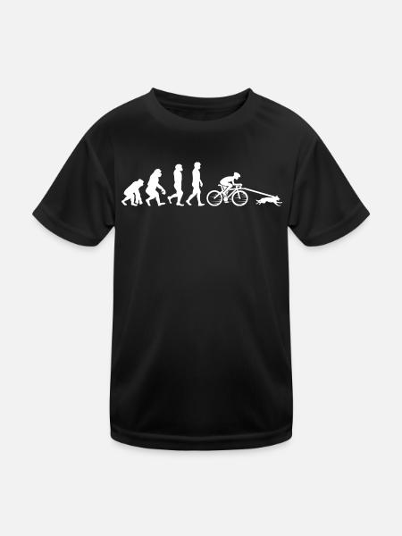 Bikejoring DogScooting Dog Sport Bike Evolution - T-shirt sport Enfant - noir - Devant