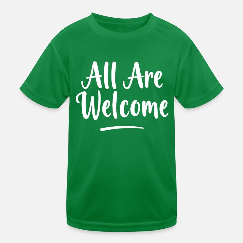 All Are Welcome Kids Functional T-Shirt