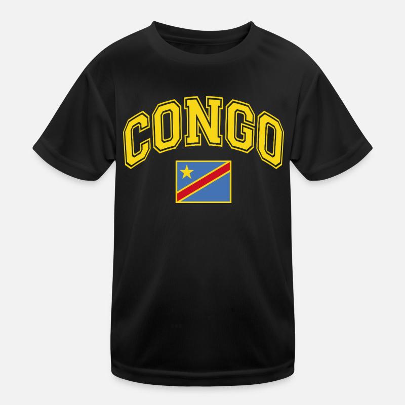 Drapeau du Congo T-shirt sport Enfant