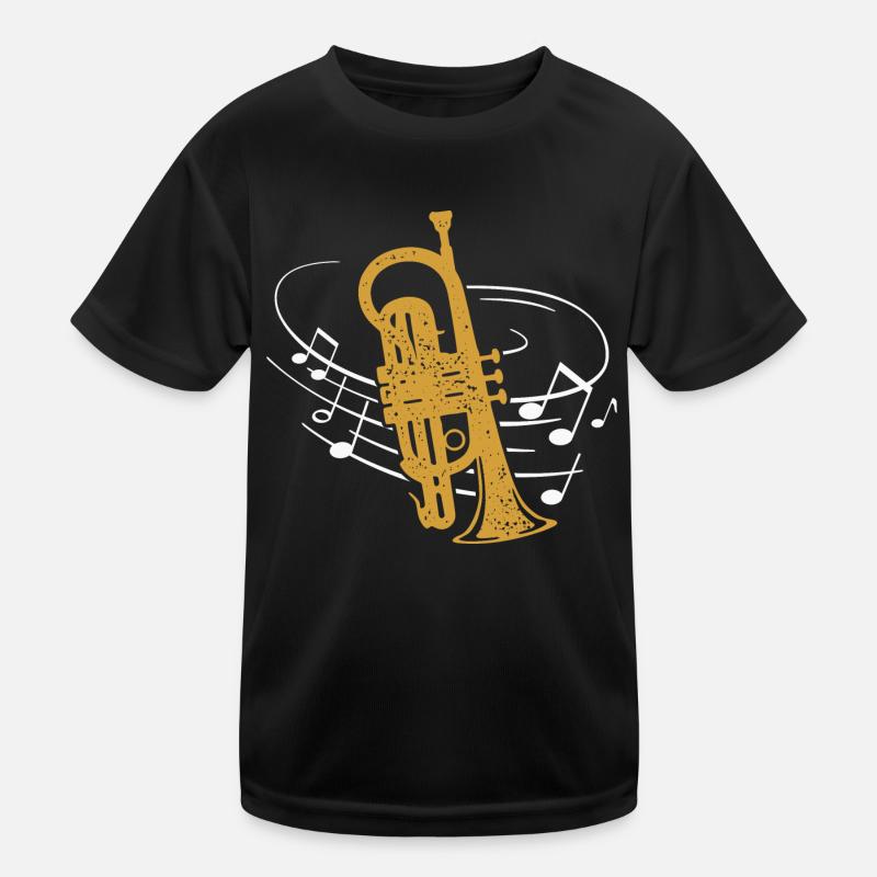 Cornet Player Sheet Music Cornetist Instrument Kids Functional T-Shirt