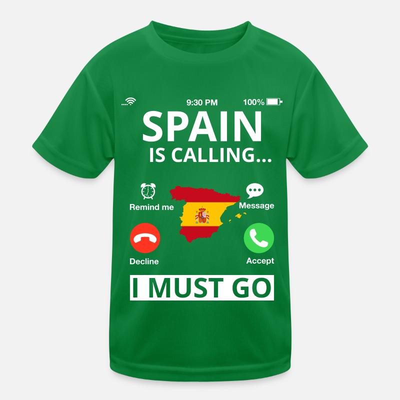 Espagne Drapeau espagnol Drapeau espagnol Je dois y aller T-shirt sport Enfant