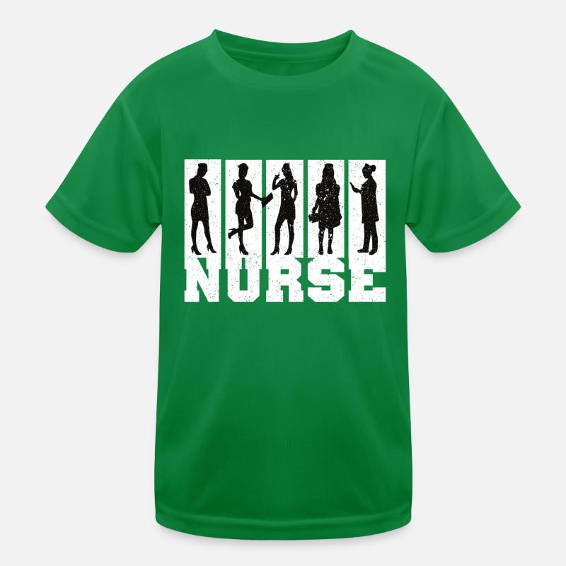 Nurse Krankenschwester Spruch Statement Beruf Kinder Funktions-T-Shirt