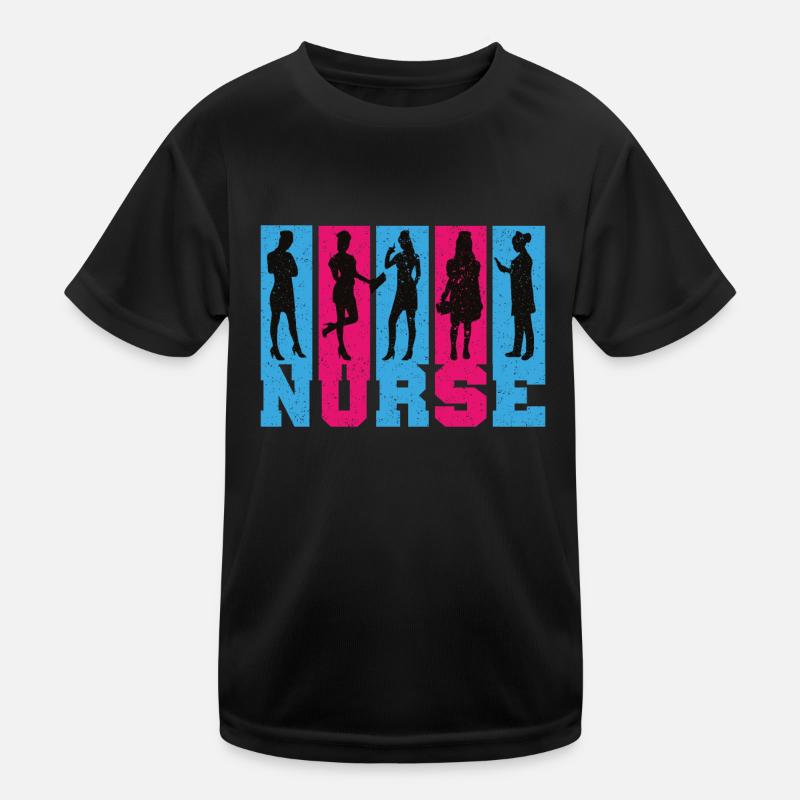 Nurse Krankenschwester Spruch Statement Beruf Kinder Funktions-T-Shirt