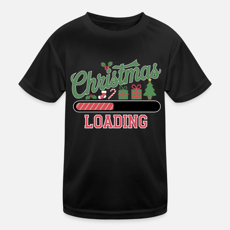 Christmas Loading Loading Bar Christmas Kids Functional T-Shirt