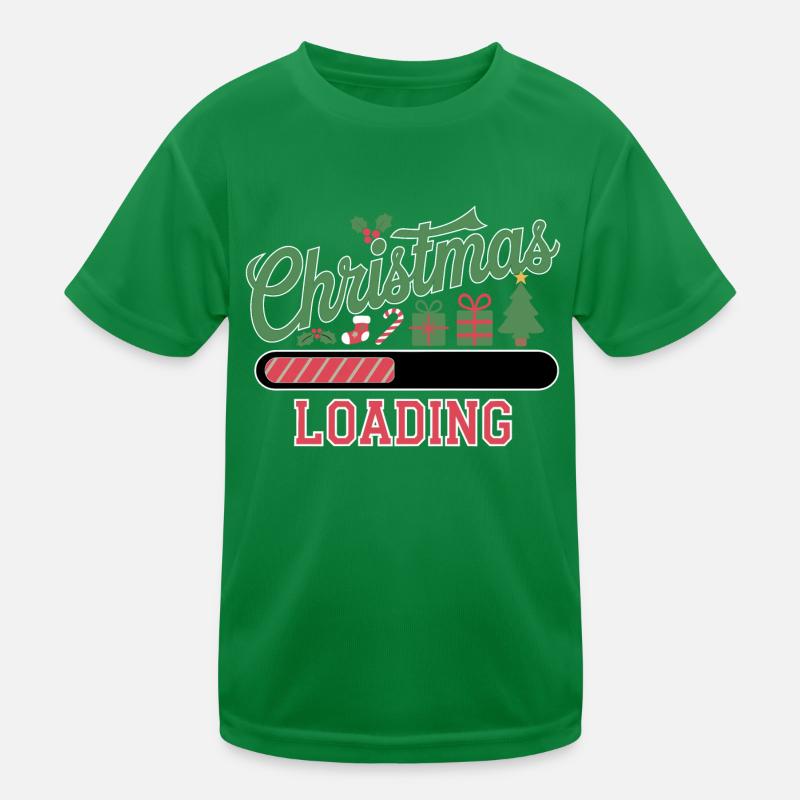 Christmas Loading Loading Bar Christmas Kids Functional T-Shirt