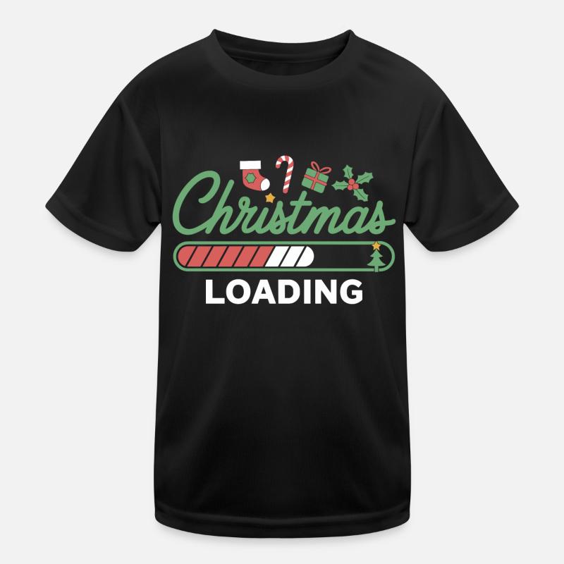 Christmas Loading Loading Bar Christmas Kids Functional T-Shirt