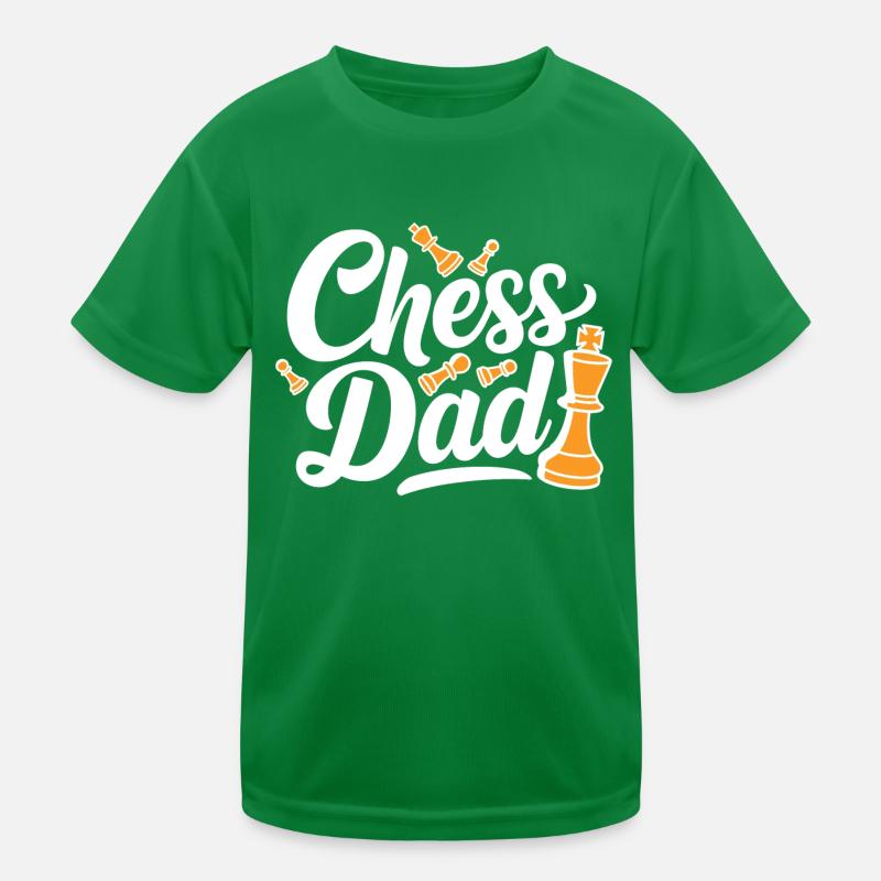 Chess Dad Chess Saying Quote Kids Functional T-Shirt