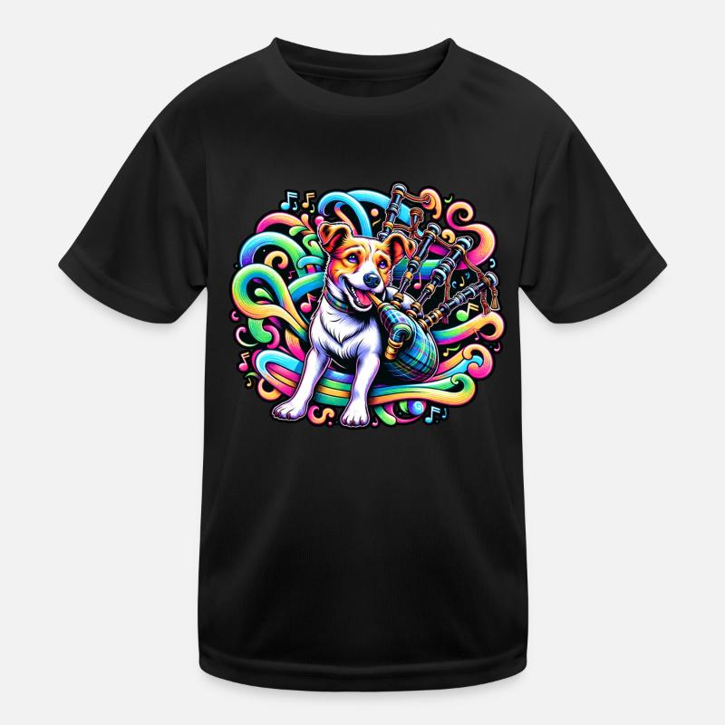 Fidélité des ondes sonores : mélodie de cornemuse T-shirt sport Enfant