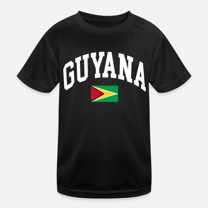 Guyana Kinder Funktions-T-Shirt