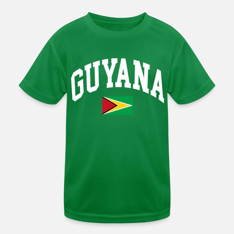 Guyana Kinder Funktions-T-Shirt
