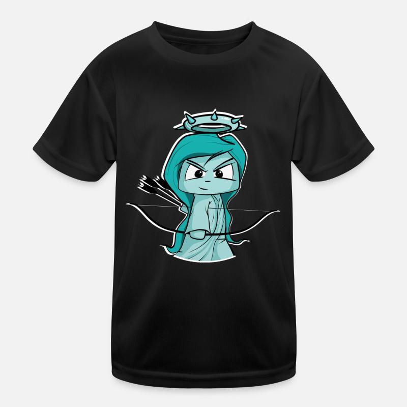 douce statue de la Liberté, archer, tir à l’arc T-shirt sport Enfant