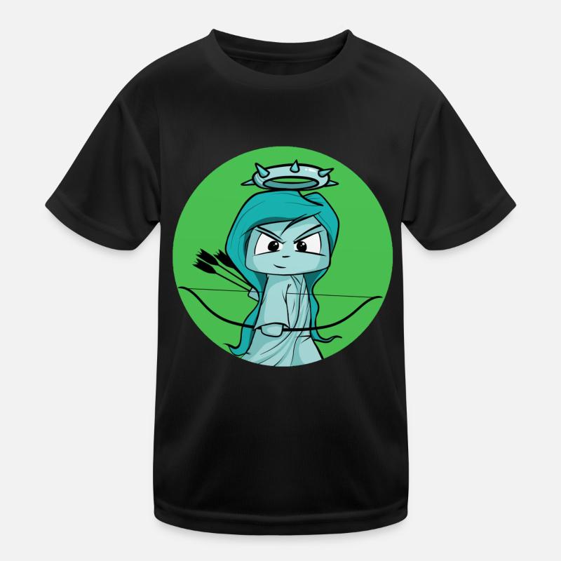 sweet Statue of Liberty, archer, archery Kids Functional T-Shirt