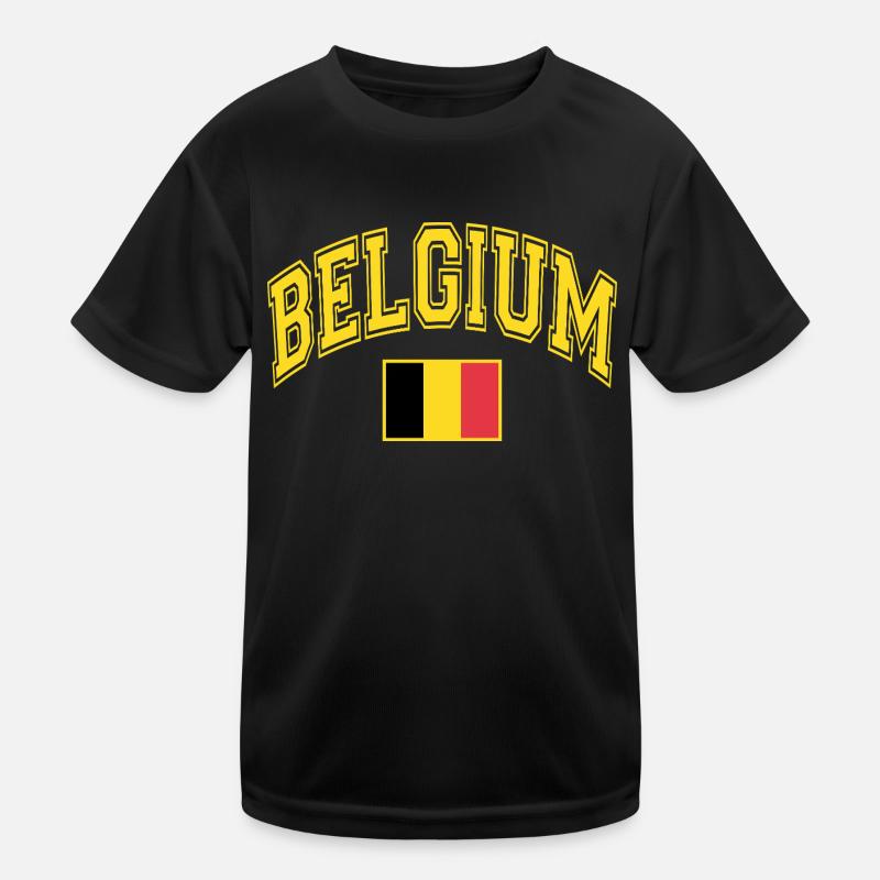 Drapeau de la Belgique T-shirt sport Enfant