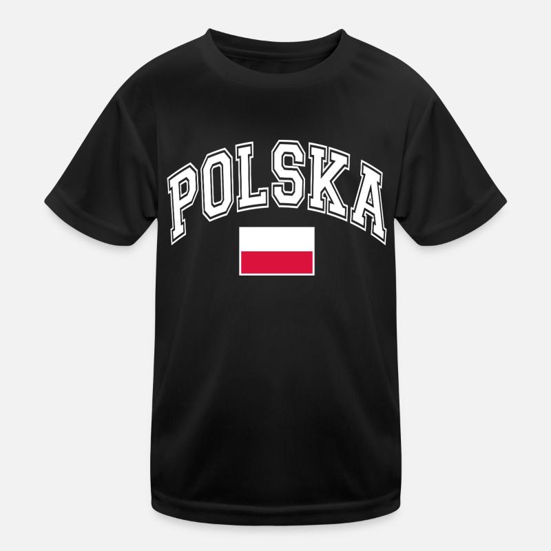 Polen Flagge Kinder Funktions-T-Shirt