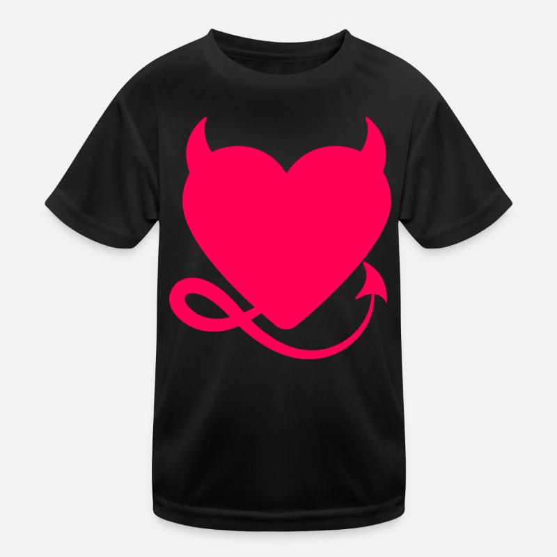 Heart Devil Kids Functional T-Shirt