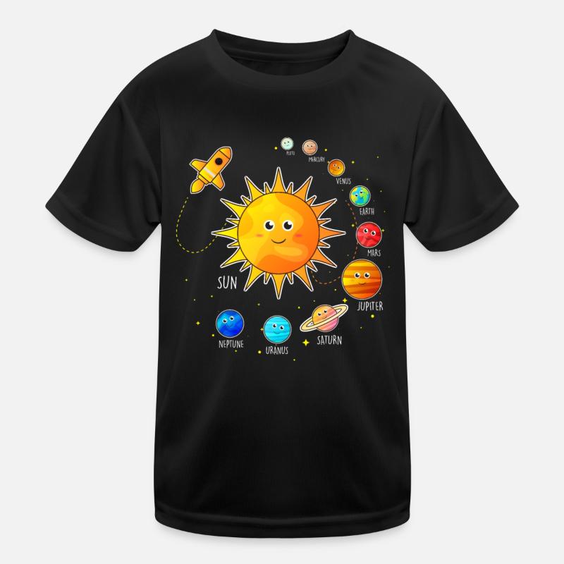 Système solaire Enfants Espace Monde T-shirt sport Enfant