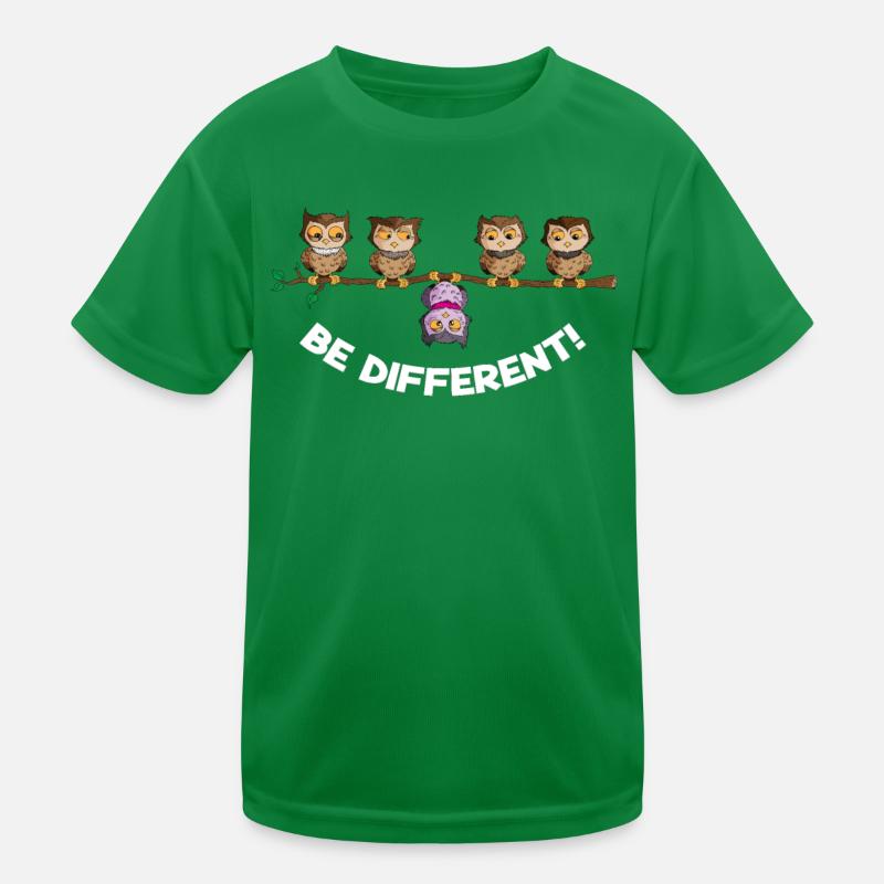 Nighteule be different Hiboux Oiseau Sei Anders T-shirt sport Enfant