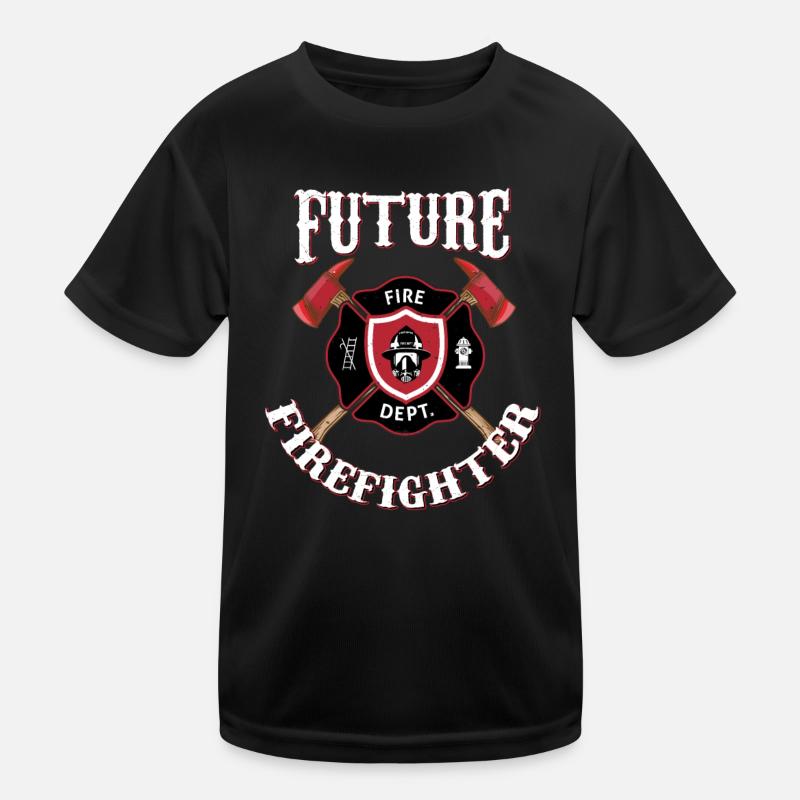 Future Firefighter Firefighter Fire Brigade Fire Kids Functional T-Shirt