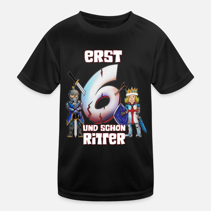 Ritter Mittelalter Burg Schloss Kinder 6 Jährige Kinder Funktions-T-Shirt