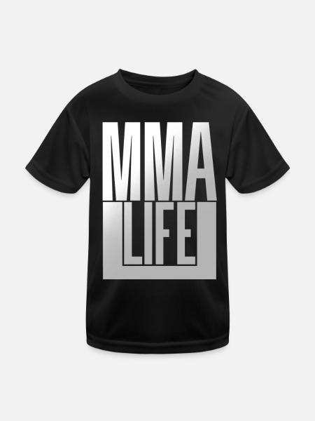 MMA Life - Kinder Funktions-T-Shirt - Schwarz - Vorne