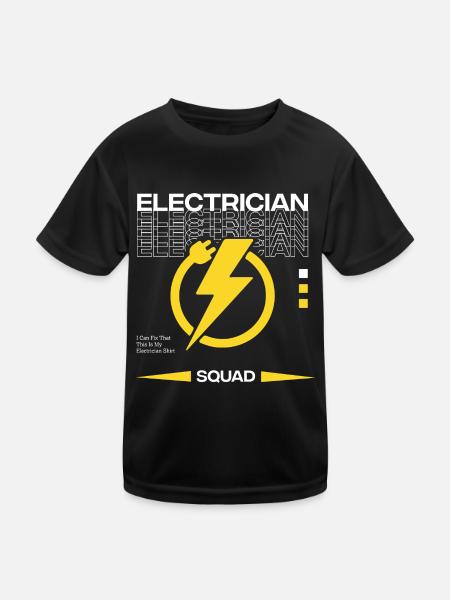 Circuits de tension Electro Electro Electrician - T-shirt sport Enfant - noir - Devant