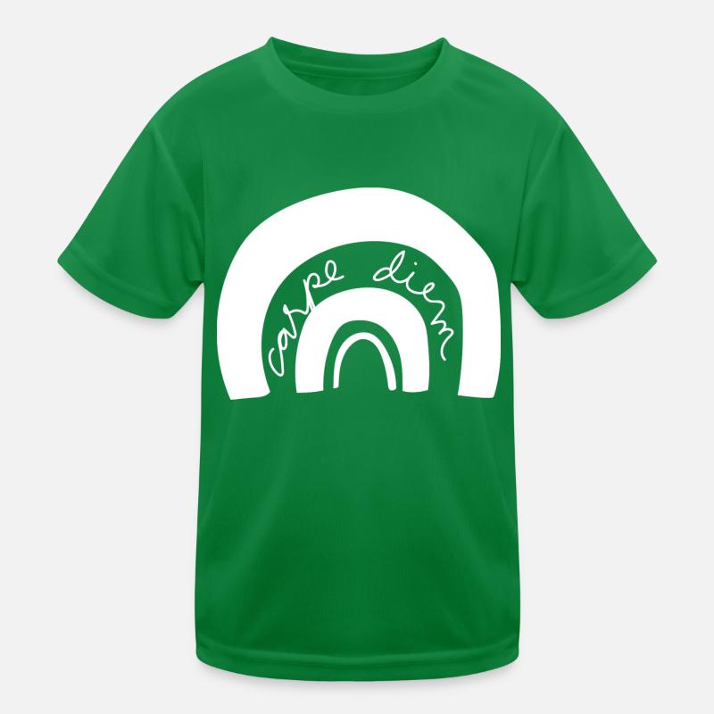 Carpe Diem Rainbow Kids Functional T-Shirt