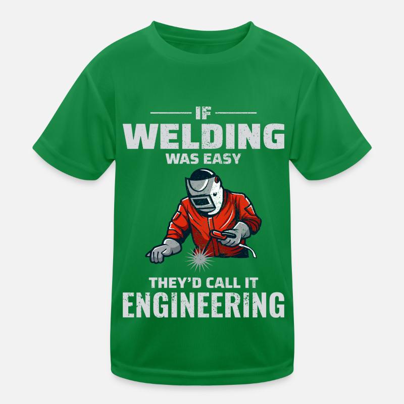 Welding Welder Metal Construction Ironworker Kids Functional T-Shirt