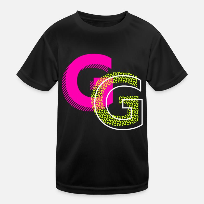 Initial letter G Kids Functional T-Shirt