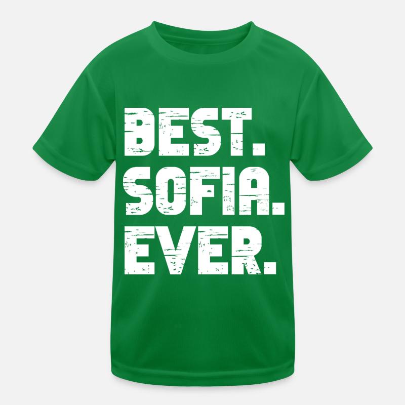 Best Sofia Ever Retro Gift Saying Birthday Kids Functional T-Shirt