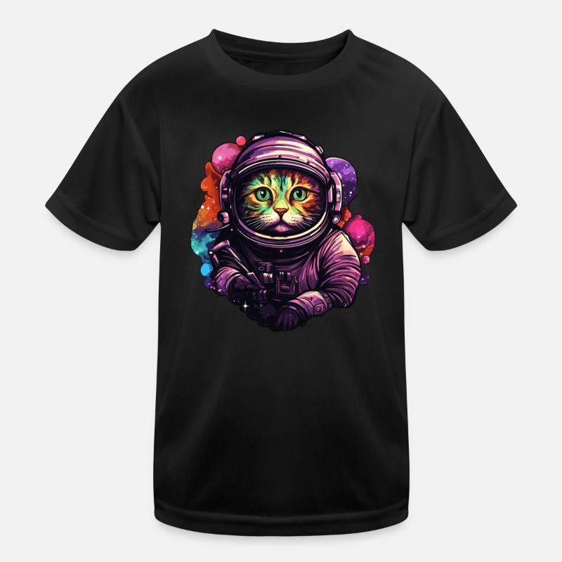 Astro Cat Kids Functional T-Shirt
