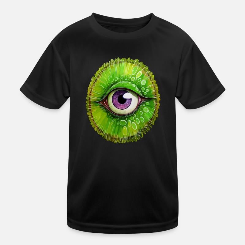 Lebendige Kiwi -Freude Kinder Funktions-T-Shirt