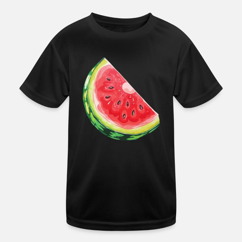 Watermelon slice quenching thirst Kids Functional T-Shirt