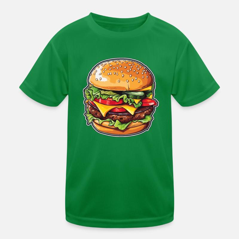 Cheeseburger Magic Kids Functional T-Shirt