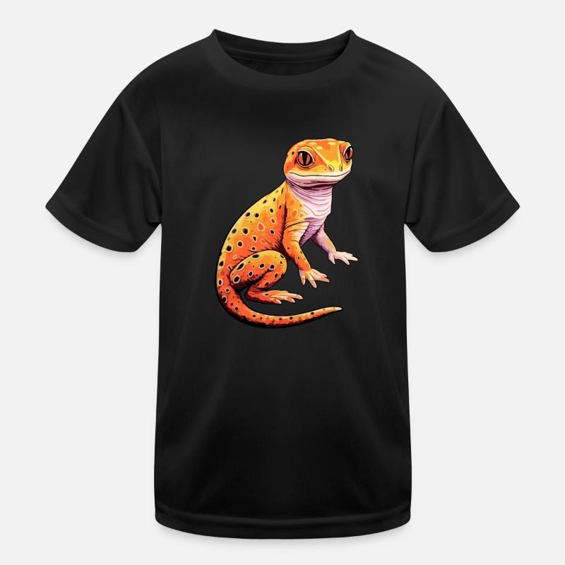 Gecko léopard - Mélodies chromatiques T-shirt sport Enfant