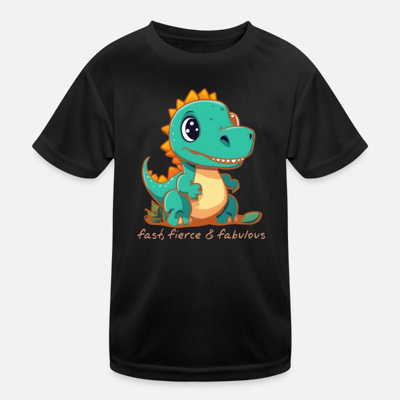 Schnelle, wilde Dinosaurier Kinder Funktions-T-Shirt