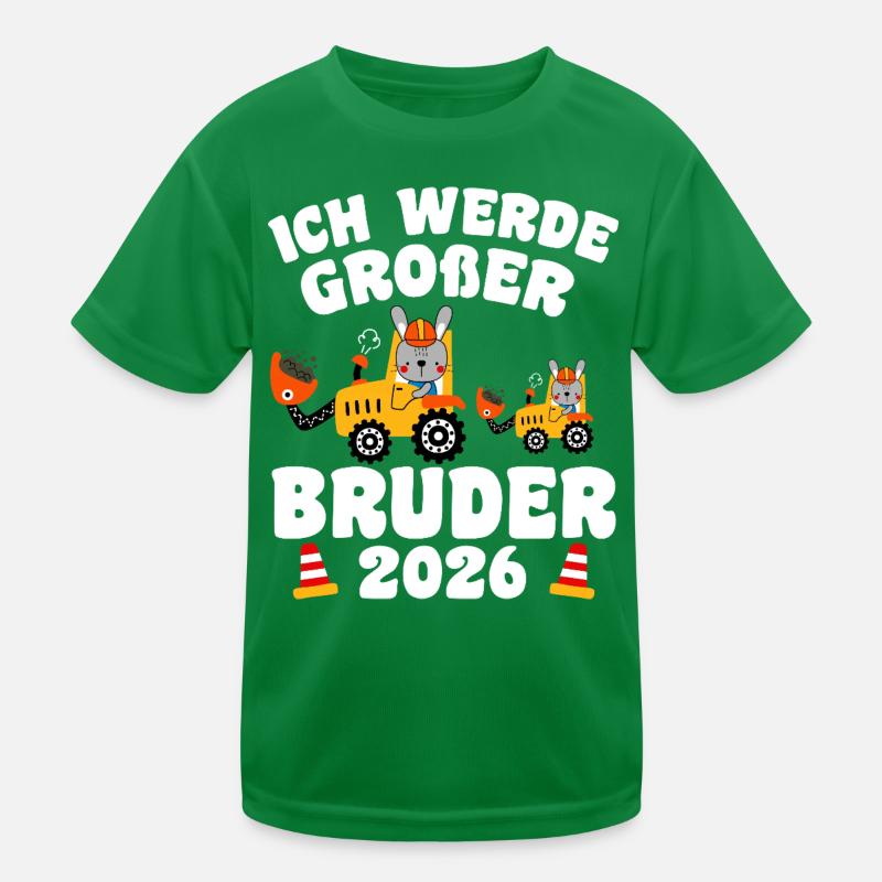Ich Werde Großer Bruder 2026 Kinder Funktions-T-Shirt