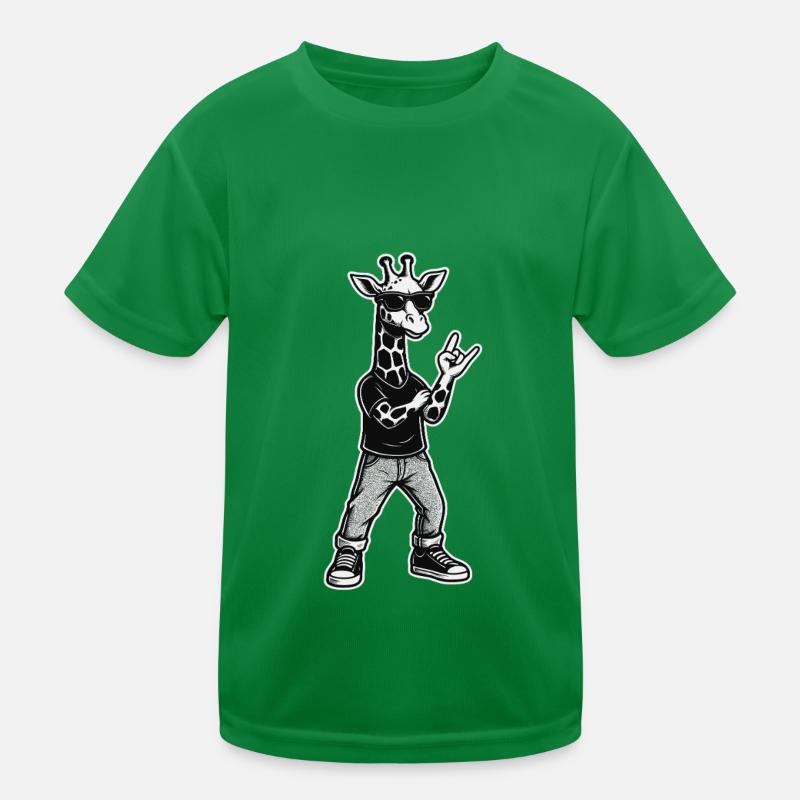 Coole Giraffe Style Kinder Funktions-T-Shirt