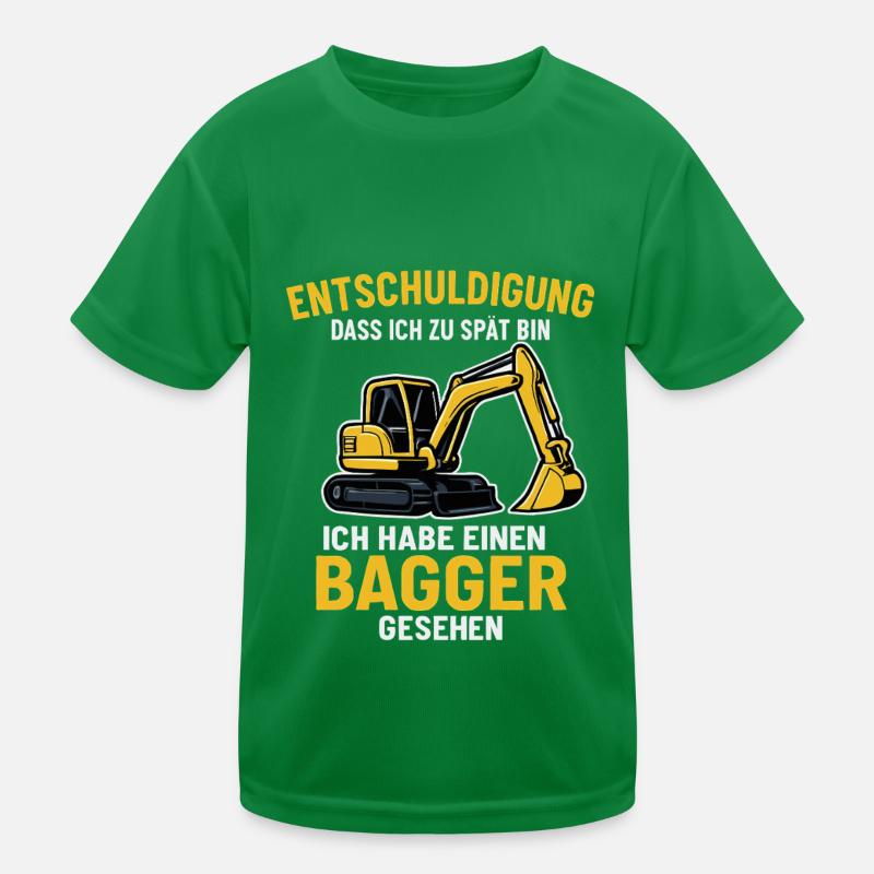 Bagger Spruch Kinder Funktions-T-Shirt