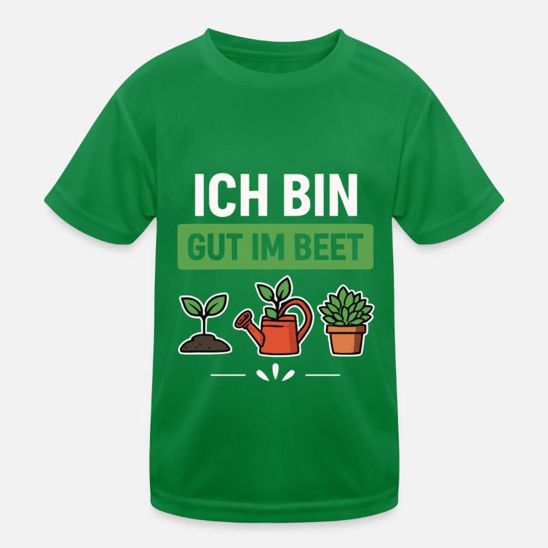 Garten Gärtner Beet Spruch Kinder Funktions-T-Shirt