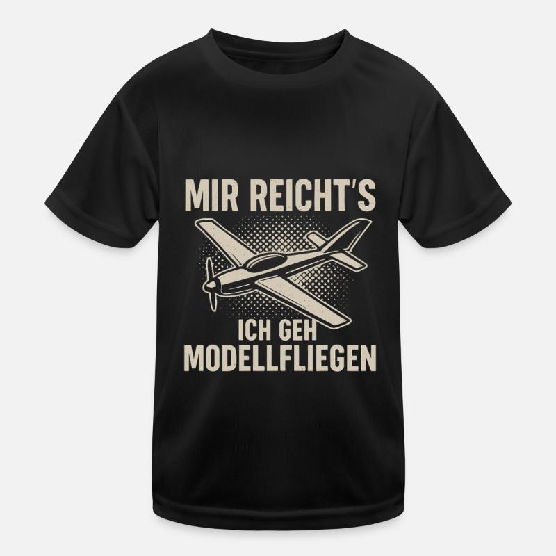 I've had enough – I'm going model flying Kids Functional T-Shirt