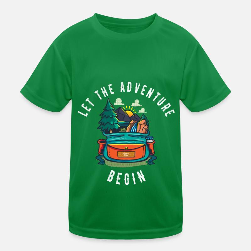 Let the adventure begin Aventurier Backpacker T-shirt sport Enfant