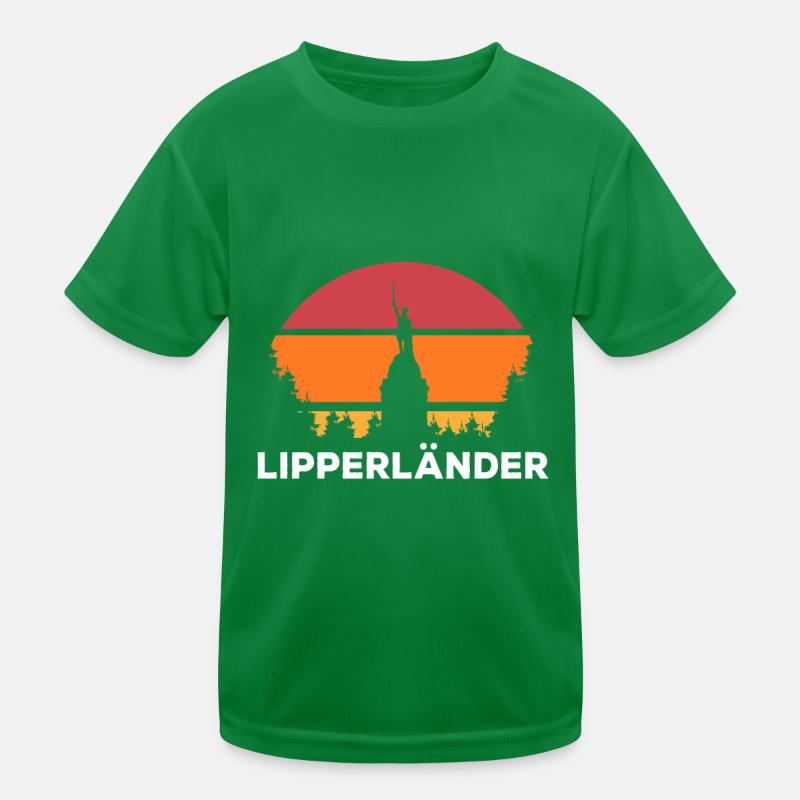 Lippe Lipperland Hermannsdenkmal Lipperländer Kinder Funktions-T-Shirt