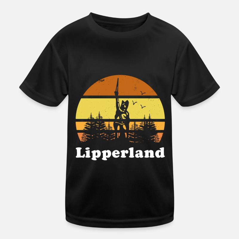 Lippe Lipperland Hermannsdenkmal Detmold Lemgo Kinder Funktions-T-Shirt
